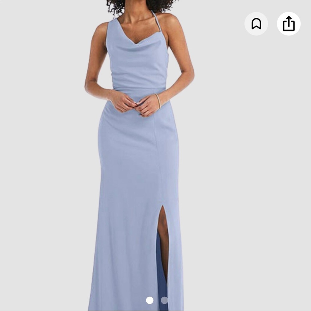 After Six NWT Long Gown Dress, lined in a beautiful light blue